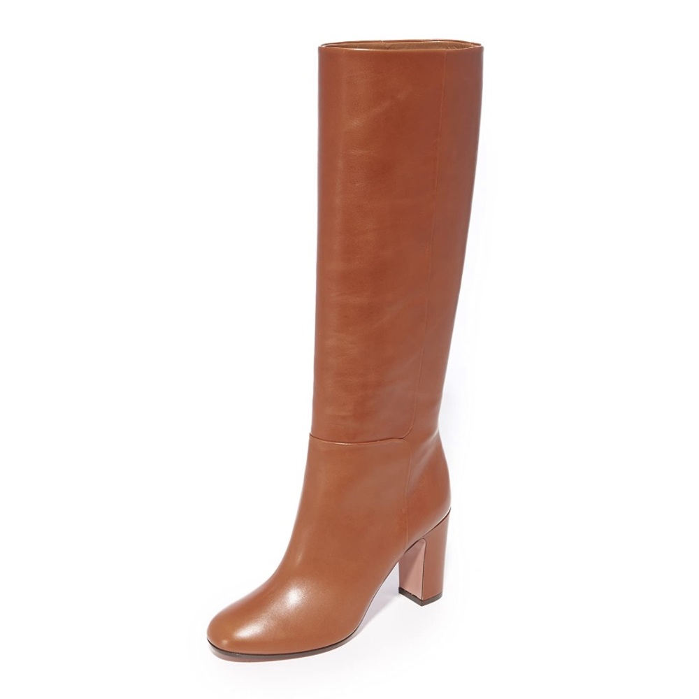 Aquazzura | Brera Knee High Heeled Leather Boots